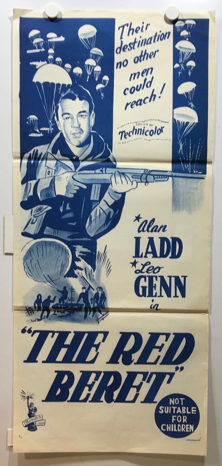 ORIGINAL DAYBILL MOVIE POSTER - THE RED BERET - 1953