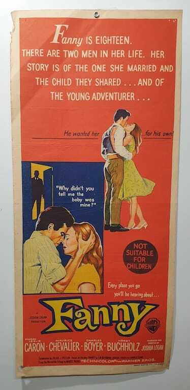 ORIGINAL DAYBILL MOVIE POSTER - FANNY