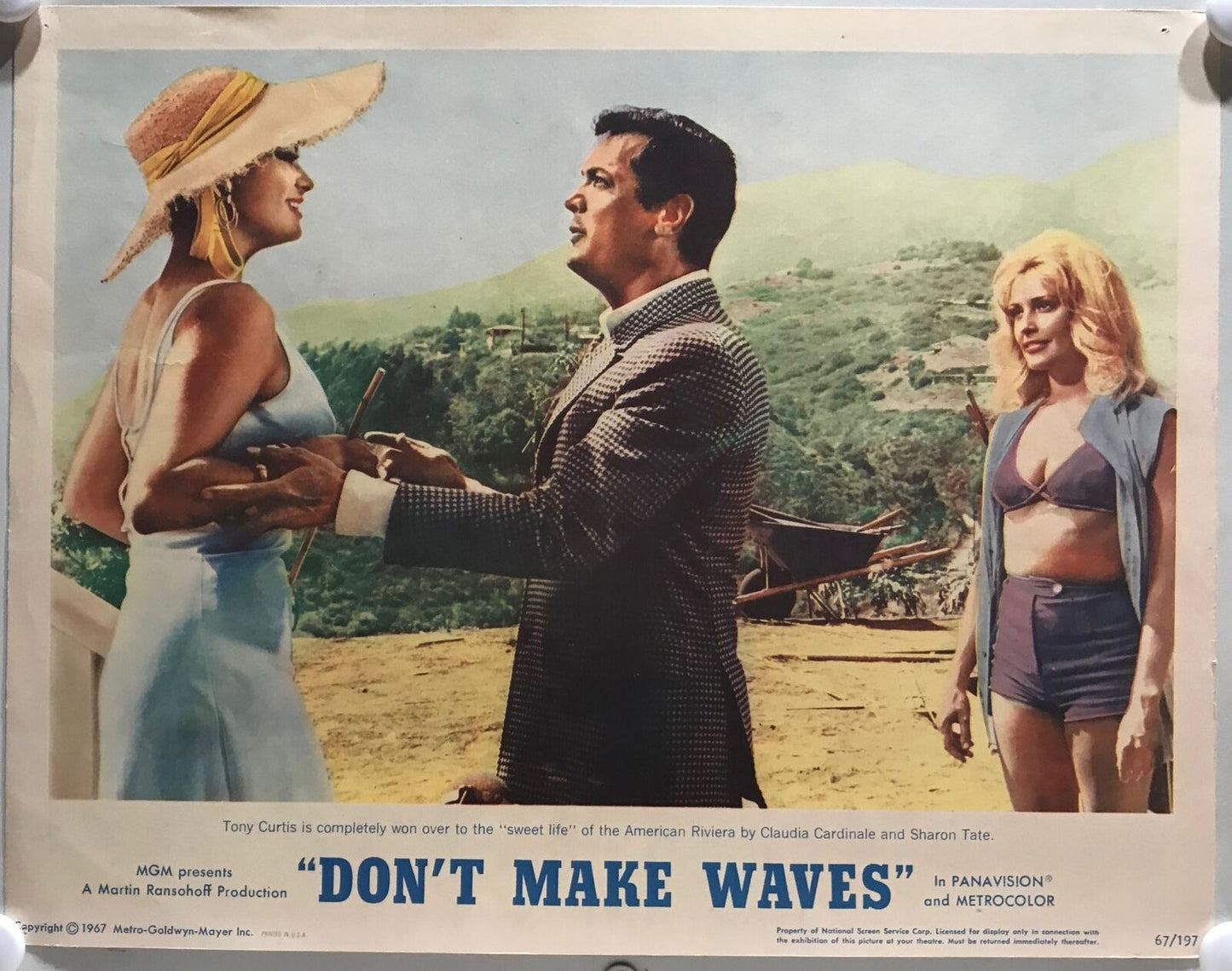 ORIGINAL LOBBY CARD - DON'T MAKE WAVES - 1967 - title card