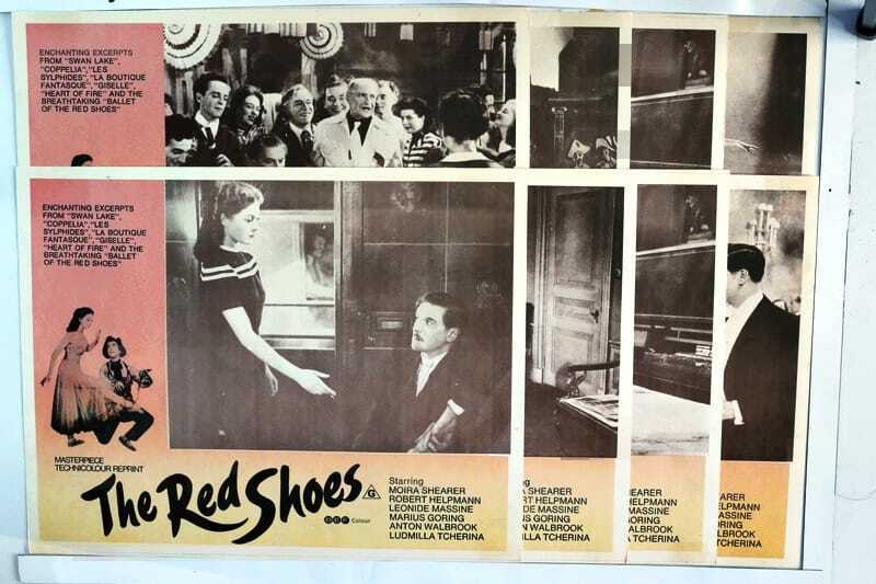 ORIGINAL LOBBY CARDS - THE RED SHOES - 1948 - reprint lobby card ? -  set of 8