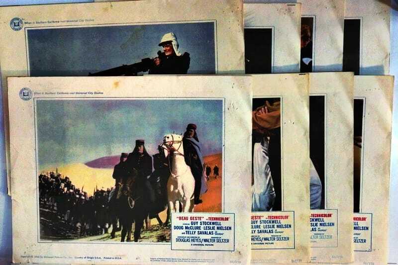 ORIGINAL LOBBY CARDS - BEAU GESTE - 1966 - set of 8