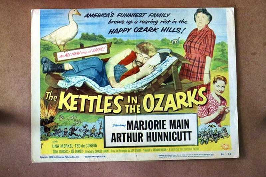 ORIGINAL LOBBY CARD - KETTLES IN THE OZARKS - 1956 - key #1 card