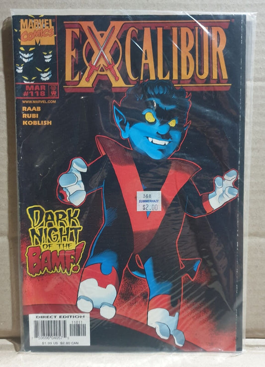 COMIC BOOK -  MARVEL EXCALIBUR #118