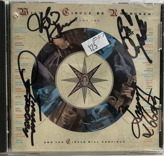 MUSIC CD IN CASE (COVER SIGNED) - NITTY GRITTY DIRT BAND - WILL THE CIRCLE BE...