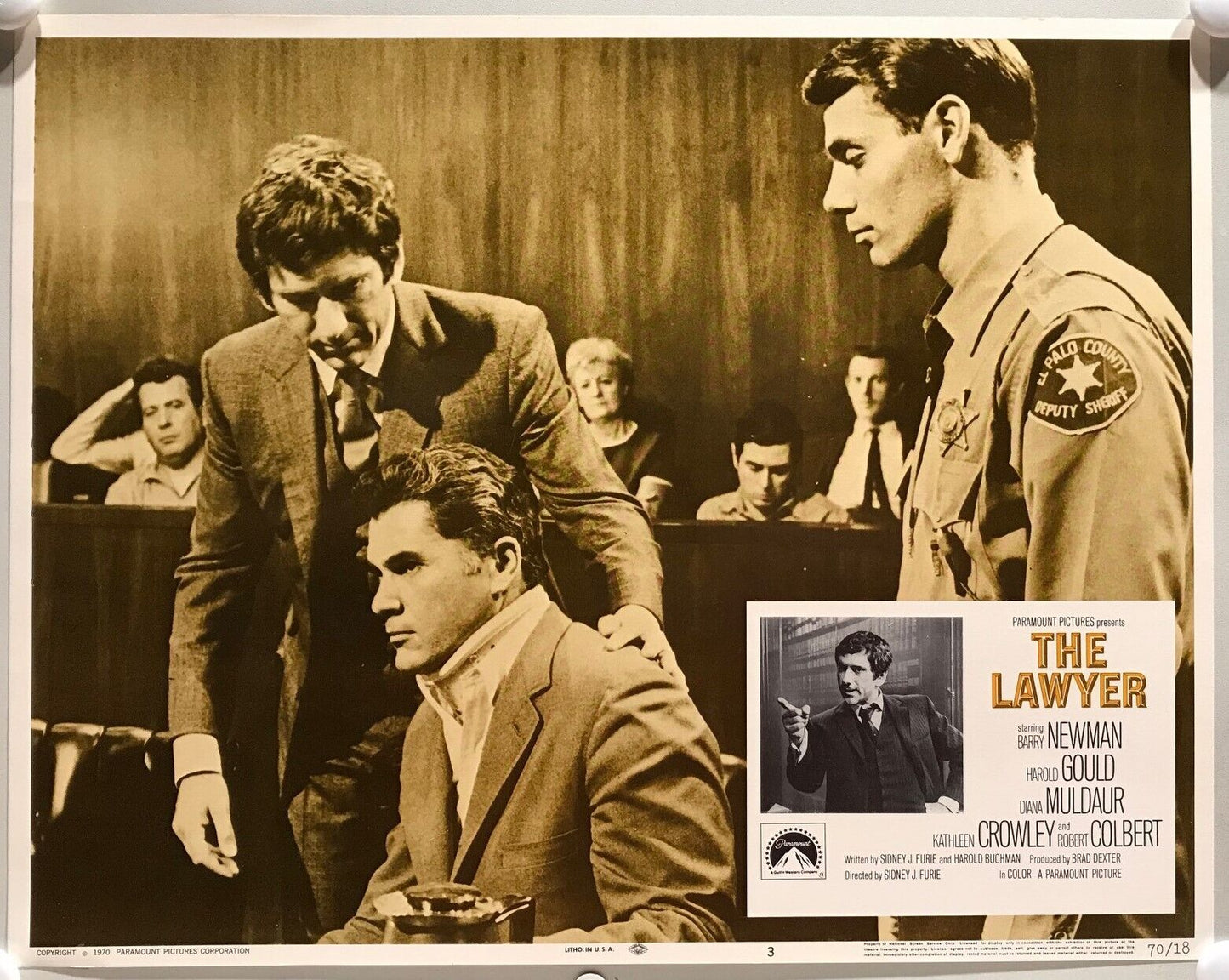 ORIGINAL LOBBY CARDS - THE LAWYER - 1970 - set of 8