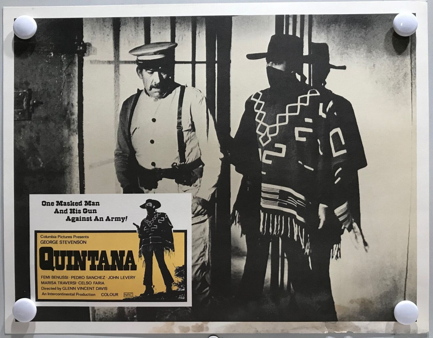 ORIGINAL LOBBY CARDS - QUINTANA - 1969 - set of 8