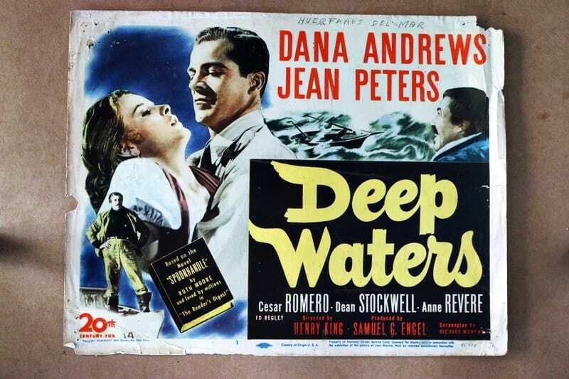 ORIGINAL LOBBY CARD - DEEP WATERS (a) - 1948 - key card #1