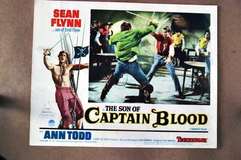 ORIGINAL LOBBY CARD - SON OF CAPTAIN BLOOD (b) - 1963 - title card