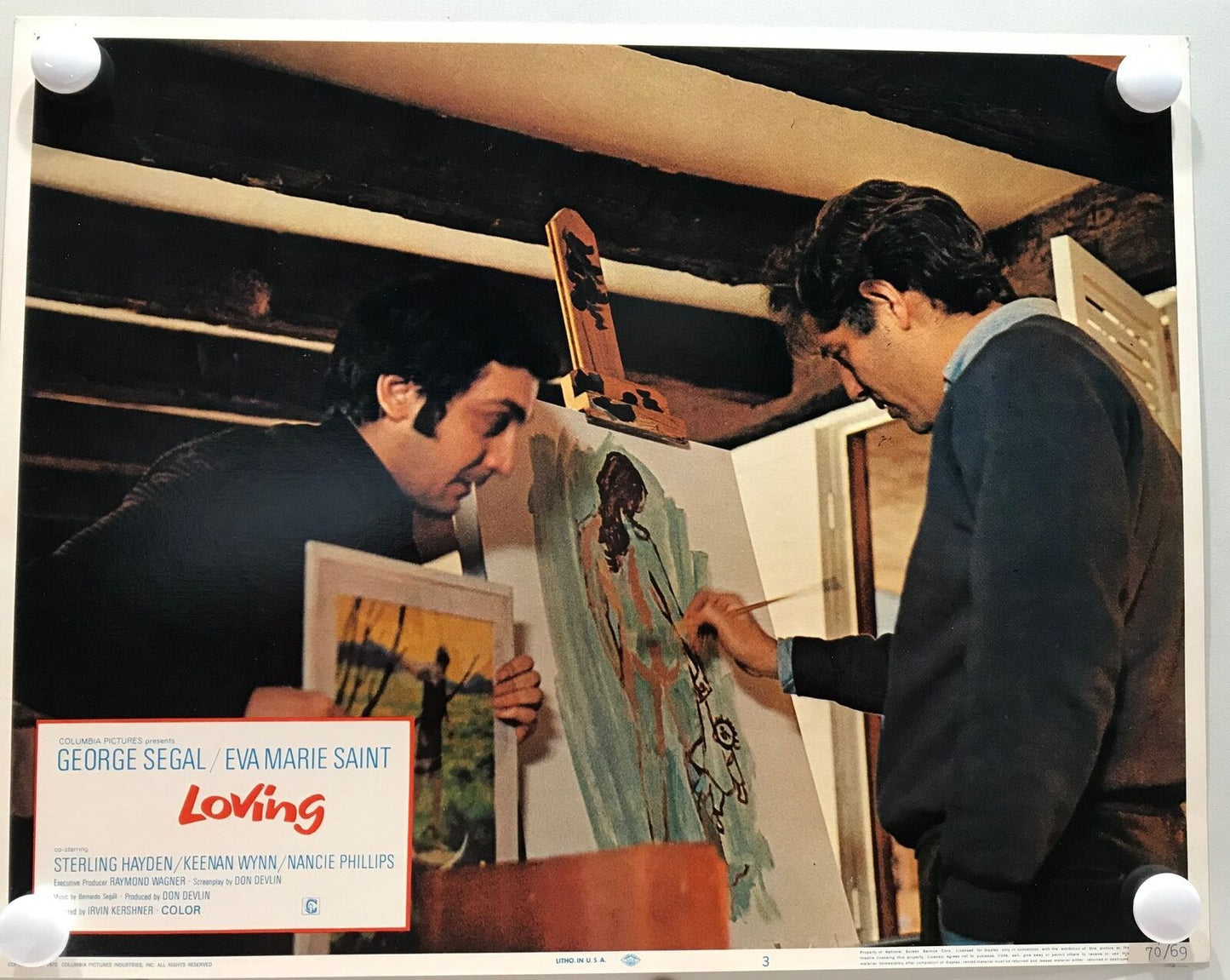 ORIGINAL LOBBY CARDS - LOVING - 1970 - set of 8