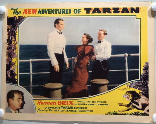 ORIGINAL SERIAL LOBBY CARD - THE NEW ADVENTURES OF TARZAN (c) - 1935 - Scene ...