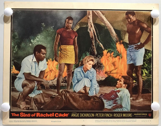 ORIGINAL LOBBY CARDS - THE SINS OF RACHEL CADE - 1960 - set of 8