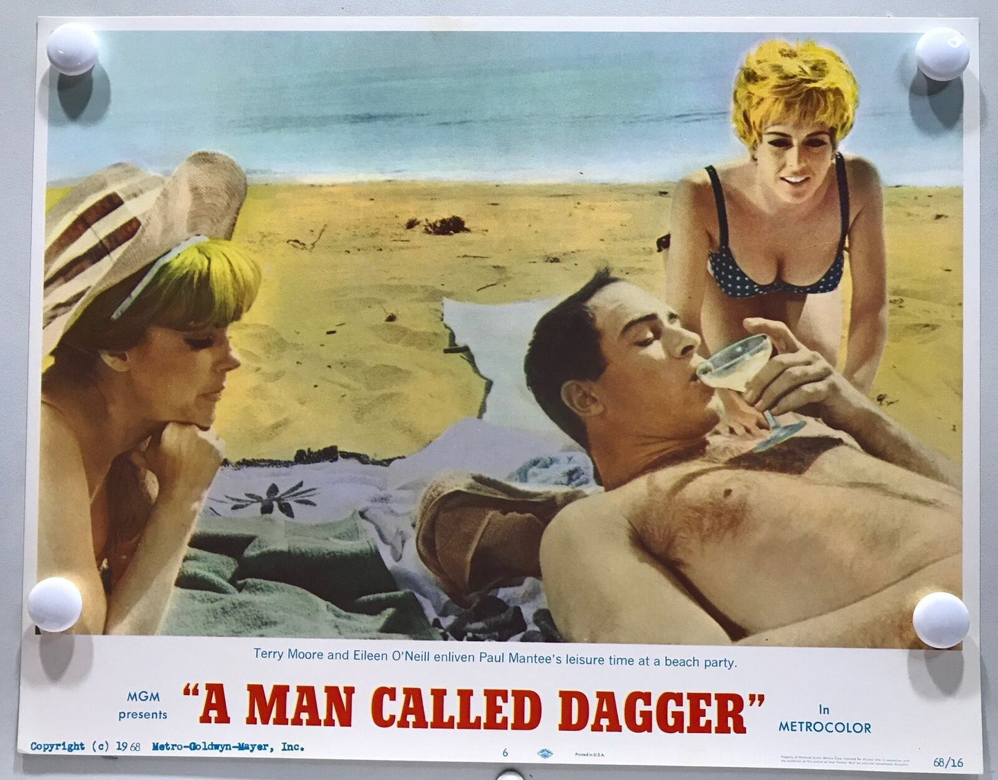 ORIGINAL LOBBY CARDS - MAN CALLED DAGGER - 1968 - set of 8