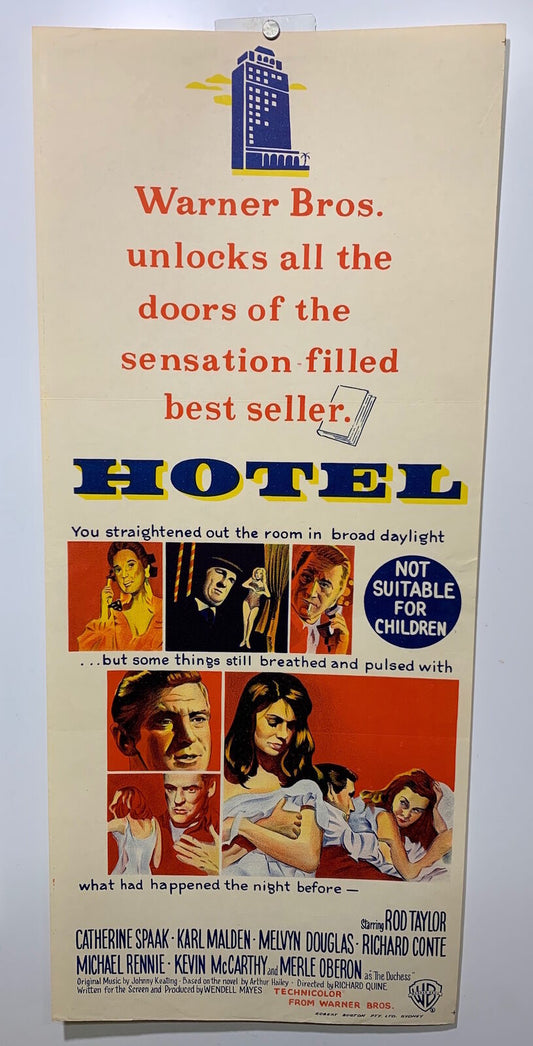 ORIGINAL DAYBILL MOVIE POSTER - HOTEL