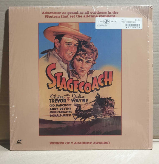 LASERDISC MOVIE - STAGECOACH - Claire Trevor, John Wayne