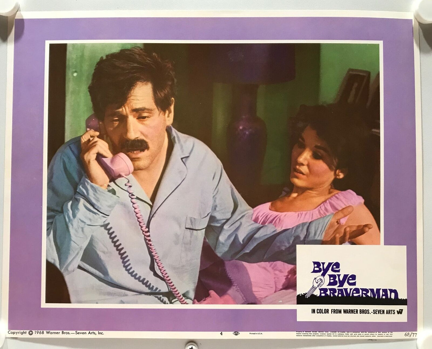 ORIGINAL LOBBY CARDS - BYE BYE BRAVERMAN - 1968 - set of 8