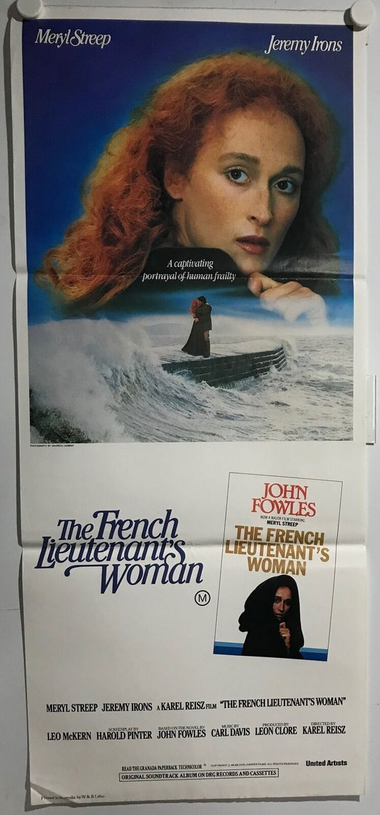 ORIGINAL DAYBILL MOVIE POSTER - THE FRENCH LIEUTENANTS WOMAN - 1981