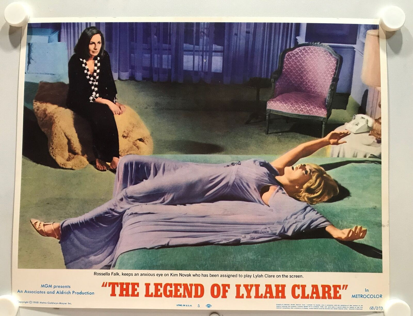 ORIGINAL LOBBY CARDS - THE LEGEND OF LYLAH CLARE - 1968 - set of 8