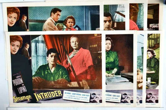 ORIGINAL LOBBY CARDS - STRANGE INTRUDER - 1956 - set of 8