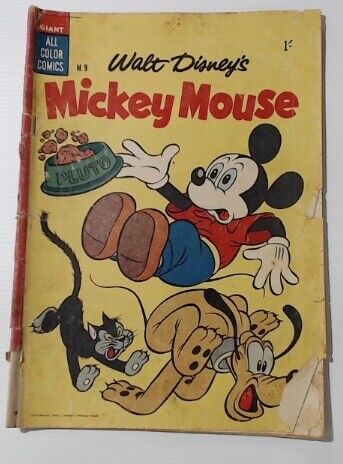 COMIC BOOK ~~ WALT DISNEY'S MICKEY MOUSE M.9