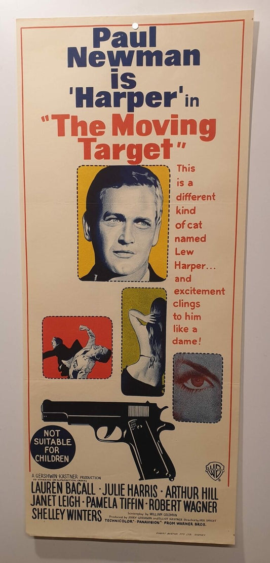 ORIGINAL DAYBILL MOVIE POSTER - THE MOVING TARGET - 1966 - Aka - Harper