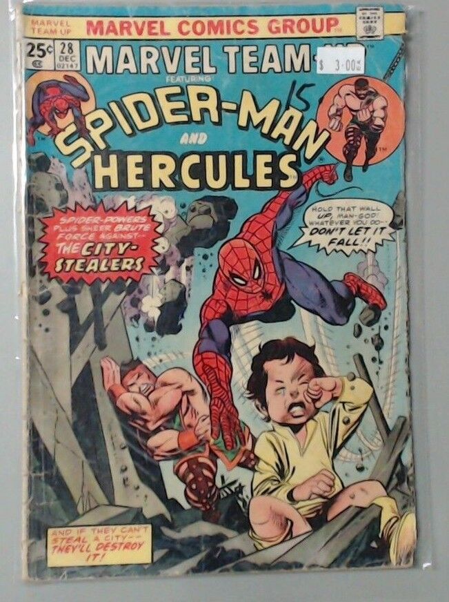 MARVEL COMIC BOOK - TEAM UP SPIDER-MAN AND HERCULES NUMBER 28