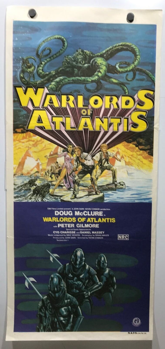 ORIGINAL DAYBILL MOVIE POSTER - WARLORDS OF ATLANTIS