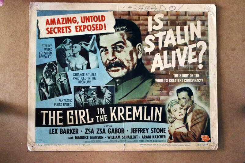 ORIGINAL LOBBY CARD - GIRL IN THE KREMLIN - 1957 - title card