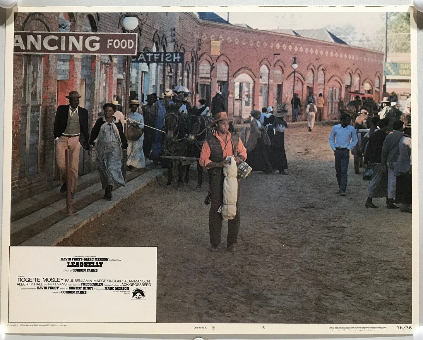 ORIGINAL LOBBY CARDS - LEADBELLY - 1976 - set of 8