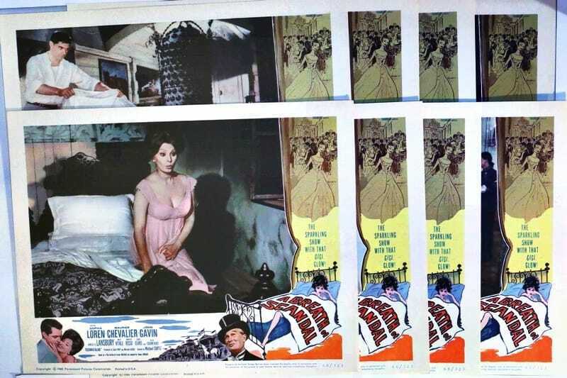 ORIGINAL LOBBY CARDS - BREATH OF SCANDAL - 1960 - set of 8