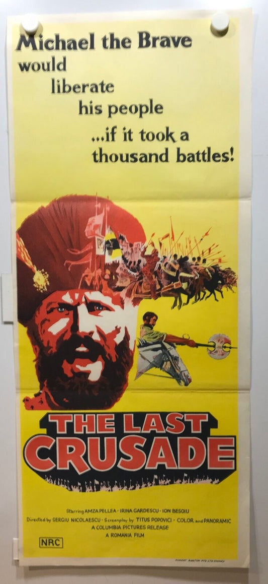 ORIGINAL DAYBILL MOVIE POSTER - THE LAST CRUSADE