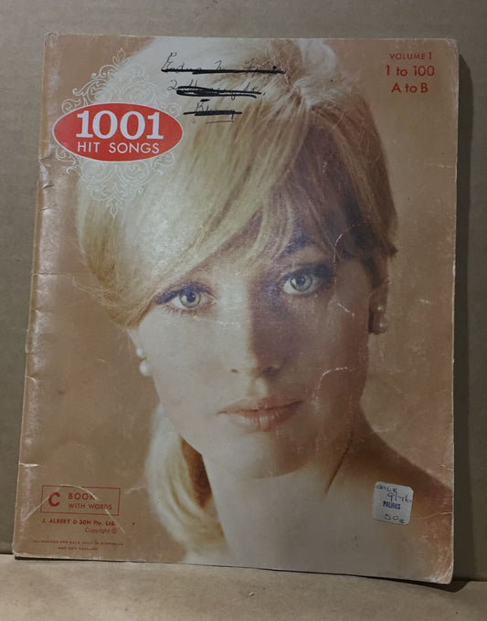 MUSIC SHEET BOOK - 1001 HIT SONGS - VOL 1 - 1 - 100 (A TO B)