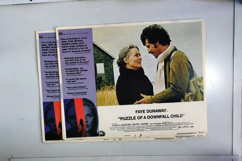 ORIGINAL LOBBY CARDS - PUZZLE OF A DOWNFALL CHILD - 1971