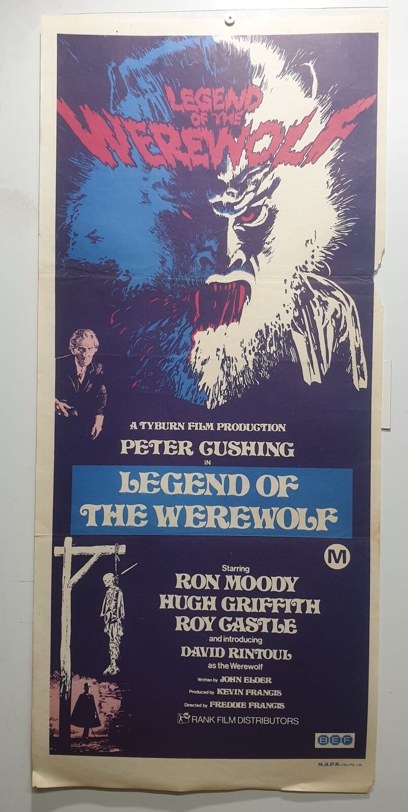 ORIGINAL DAYBILL MOVIE POSTER - LEGEND OF WEREWOLF