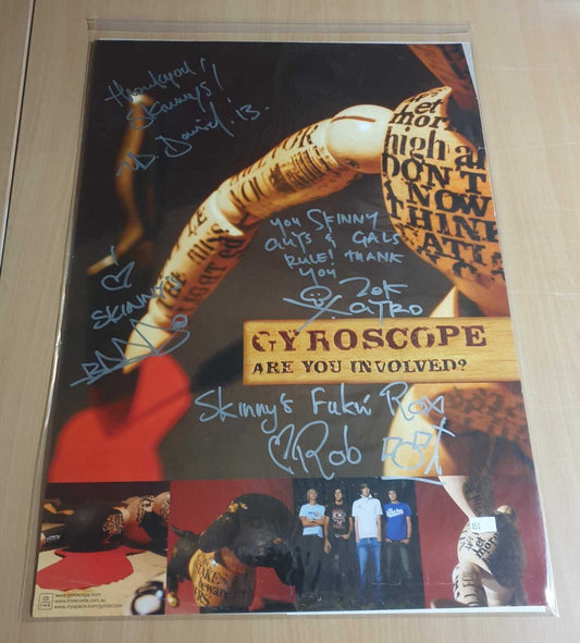 MUSIC PROMO POSTER - SIGNED - GYROSCOPE - ARE YOU INVOLVED