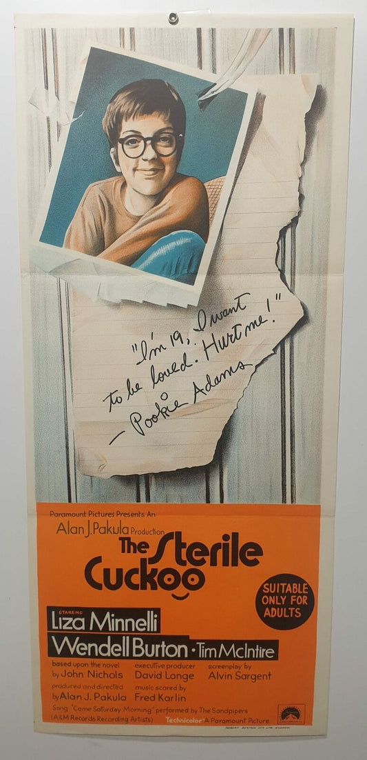 ORIGINAL DAYBILL MOVIE POSTER - THE STERILE CUCKOO