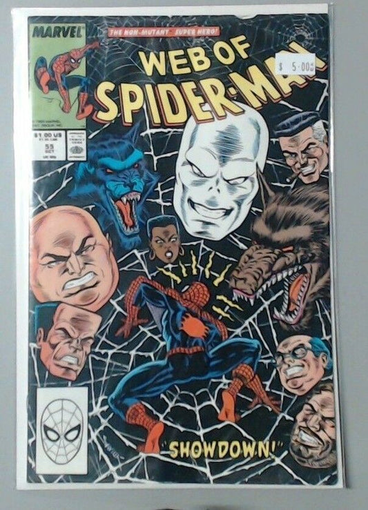 COMIC BOOK - MARVEL COMICS - SPIDER-MAN - WEB OF SPIDER-MAN #55