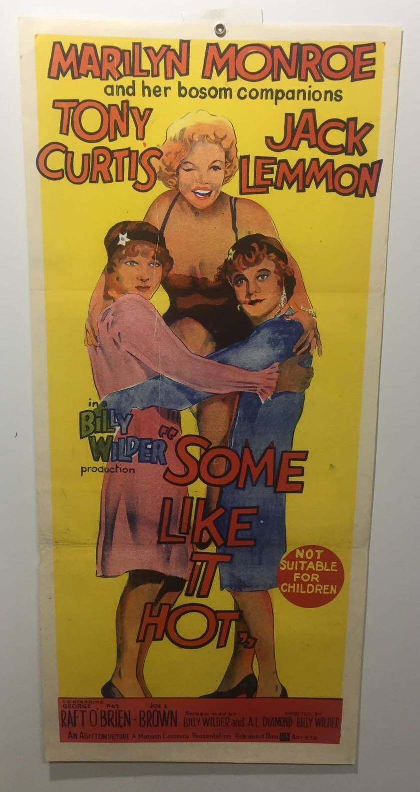 ORIGINAL DAYBILL MOVIE POSTER - SOME LIKE IT HOT (a) - 1959