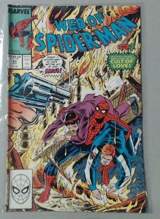 COMIC BOOK - MARVEL COMICS - SPIDER-MAN - WEB OF SPIDER-MAN #43