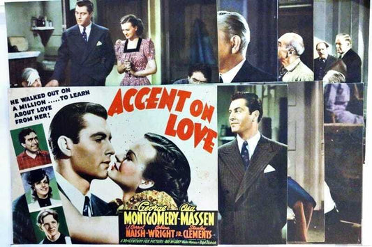ORIGINAL LOBBY CARDS - ACCENT ON LOVE - 1941 - set of 8