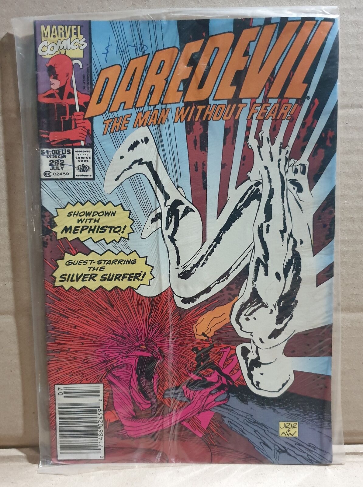 COMIC BOOK -  MARVEL DAREDEVIL #282