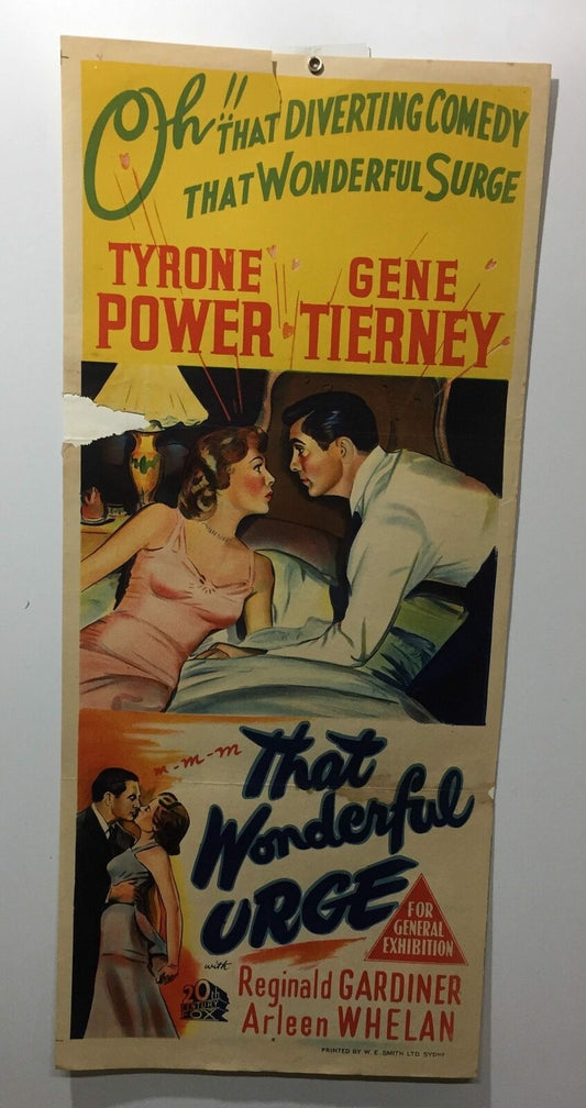 ORIGINAL DAYBILL MOVIE POSTER - THAT WONDERFUL URGE