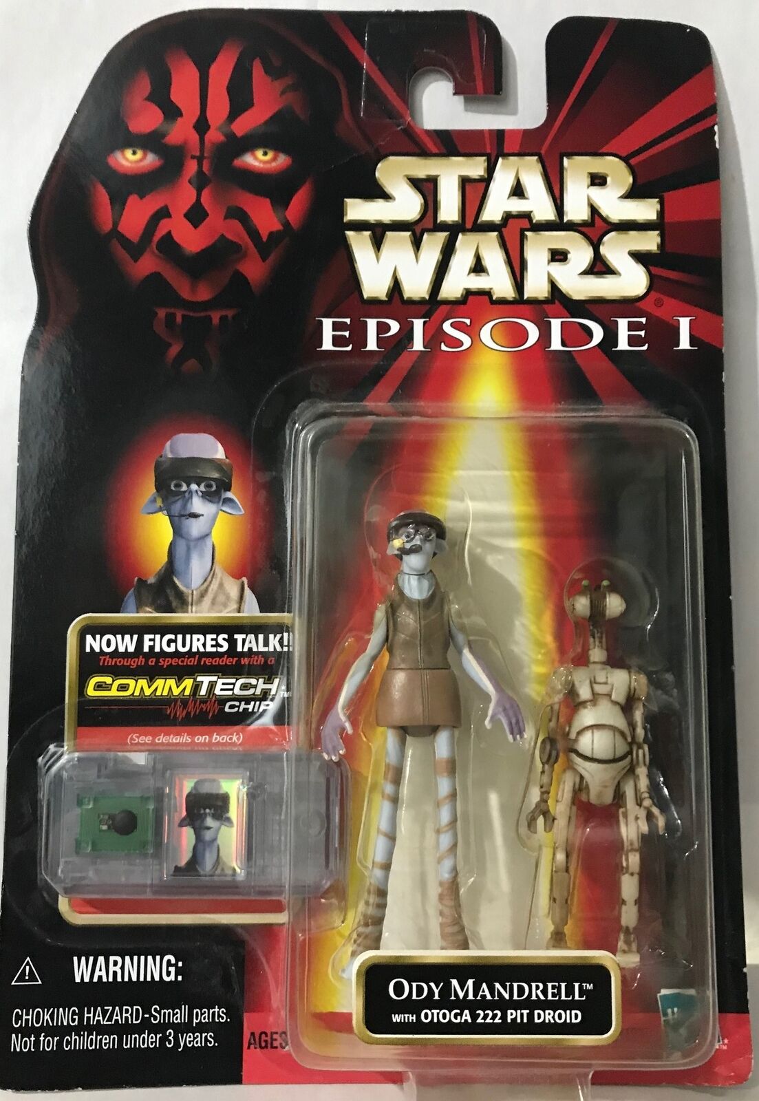 STAR WARS - HASBRO - EPISODE 1 - ODI MANDRELL - with Otoga 222 Pit Droid and