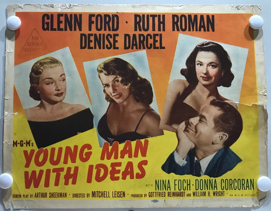 ORIGINAL LOBBY CARDS - YOUNG MAN WITH IDEAS - 1952 - set of 8
