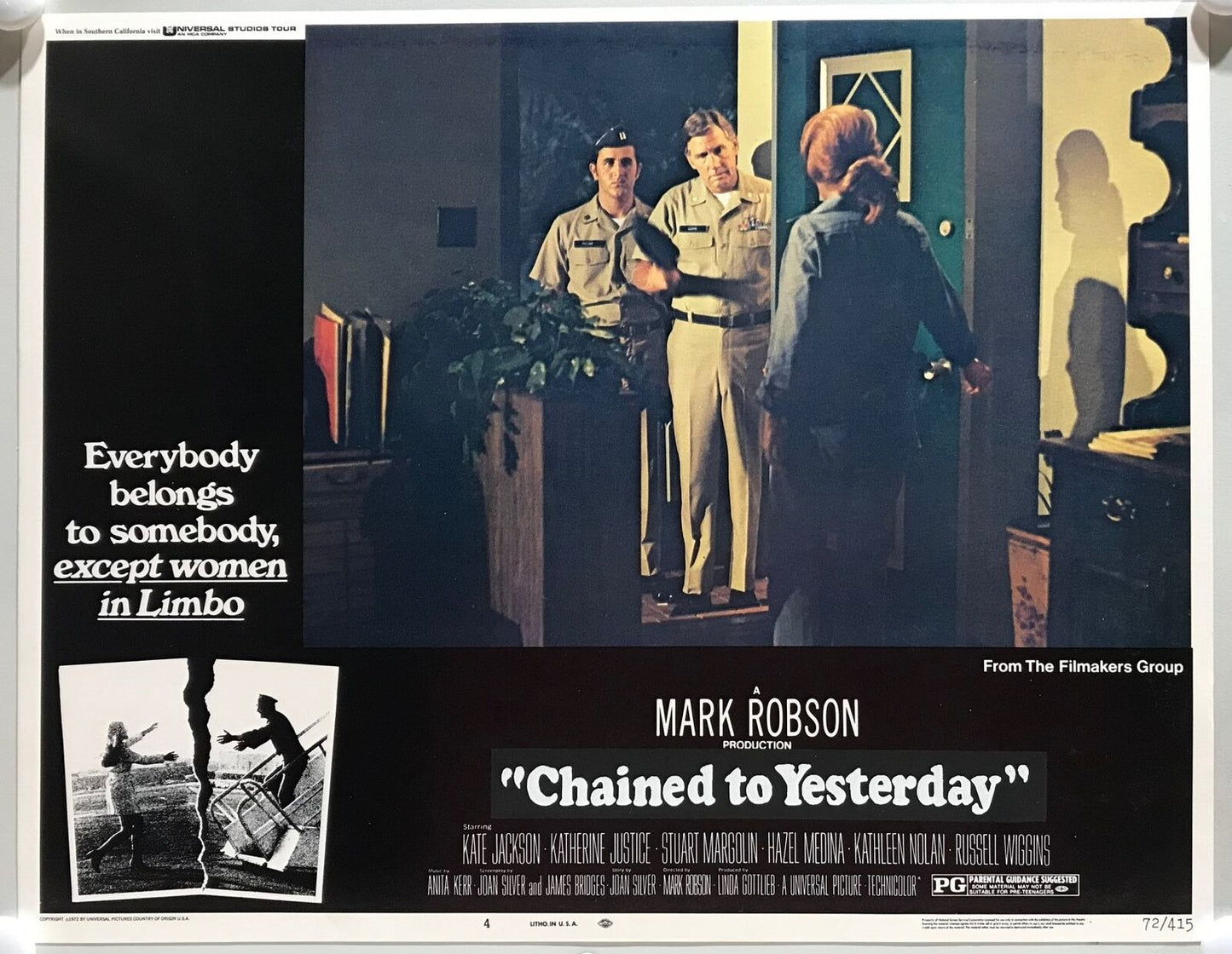 ORIGINAL LOBBY CARDS - CHAINED TO YESTERDAY aka "Limbo" - 1972 - set of 8