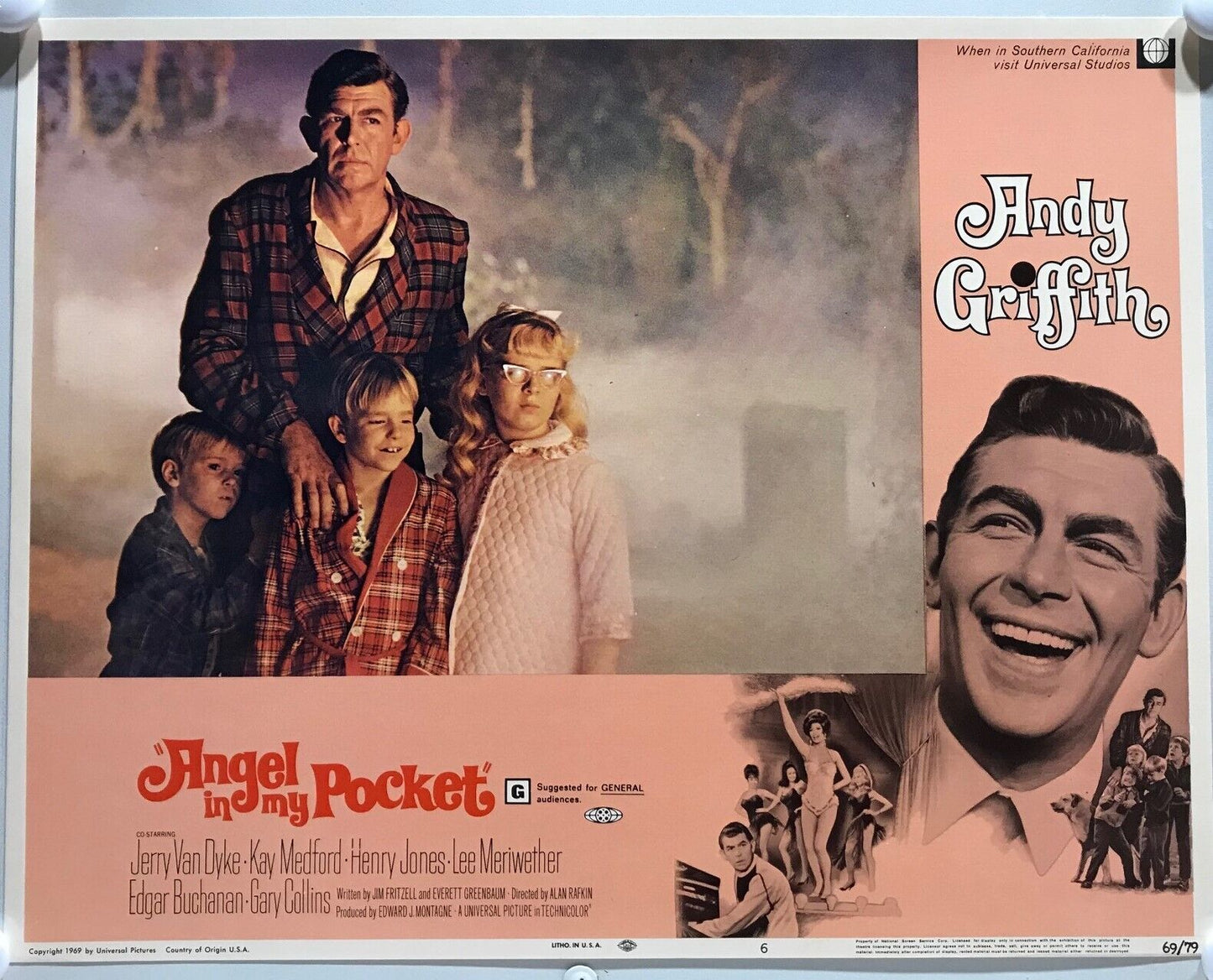 ORIGINAL LOBBY CARDS - ANGEL IN MY POCKET - 1969 - set of 8