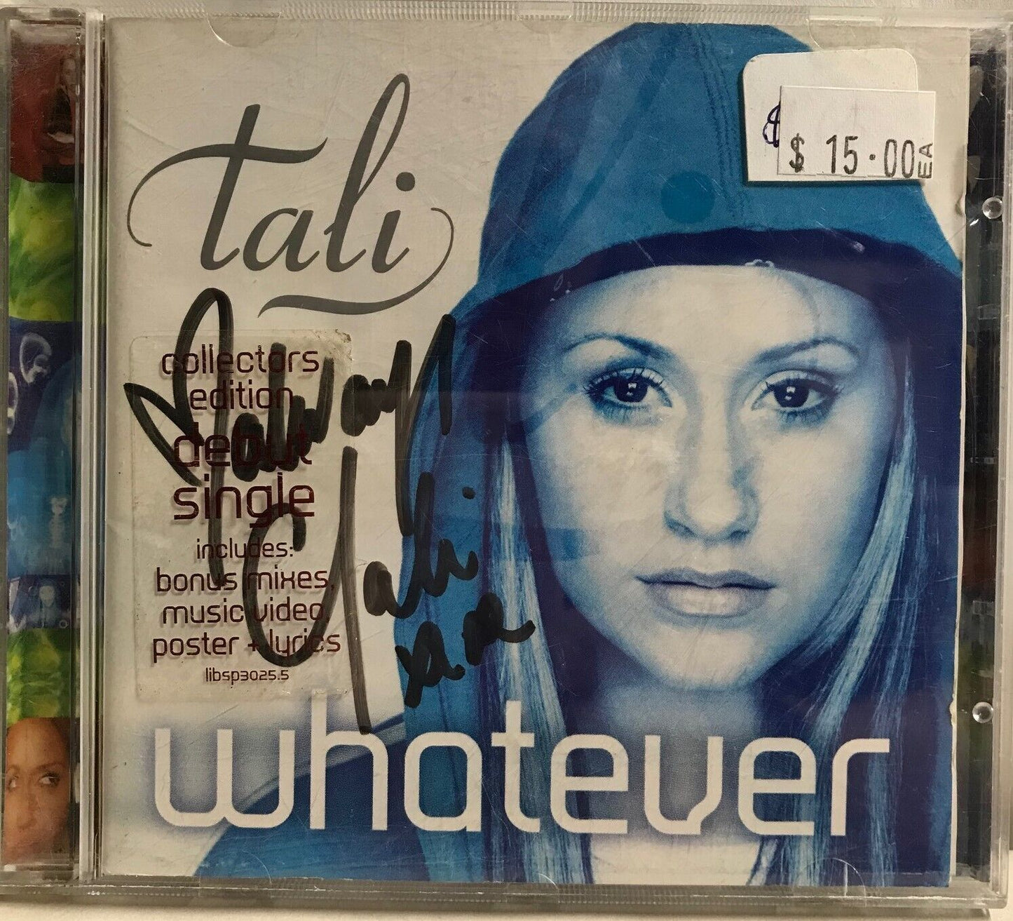 MUSIC CD IN CASE (COVER SIGNED) - TALI - WHATEVER