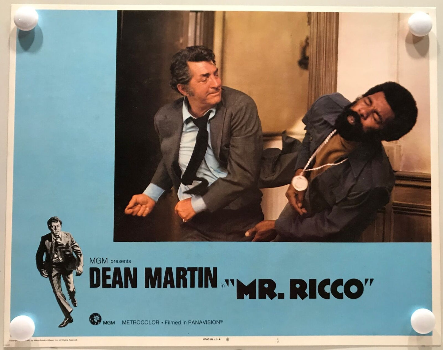 ORIGINAL LOBBY CARDS - MR. RICCO - 1975 - set of 8