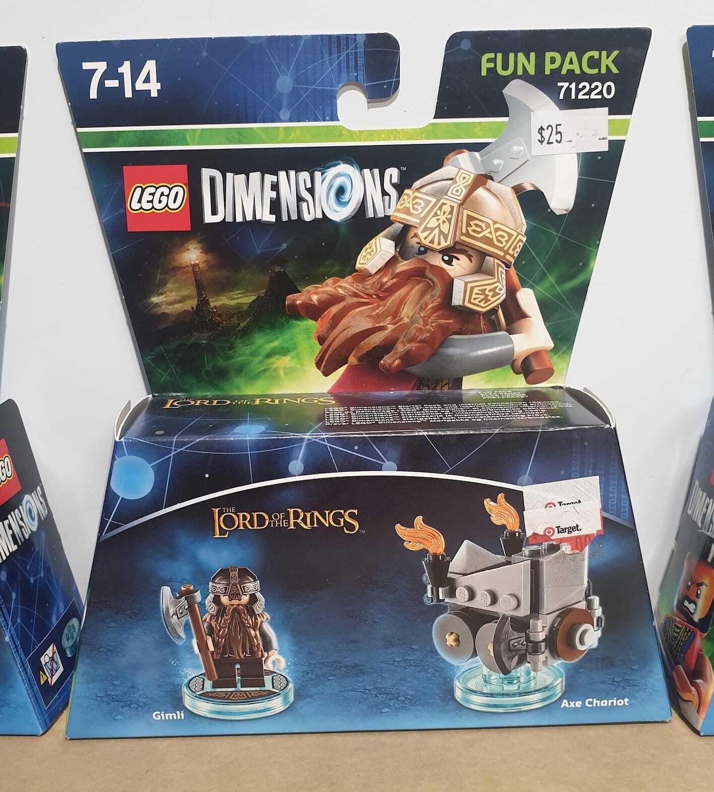 LEGO DIMENSIONS - #71220 - GIMLI & AXE CHARIOT - from The LORD of The RINGS - Fun Pack