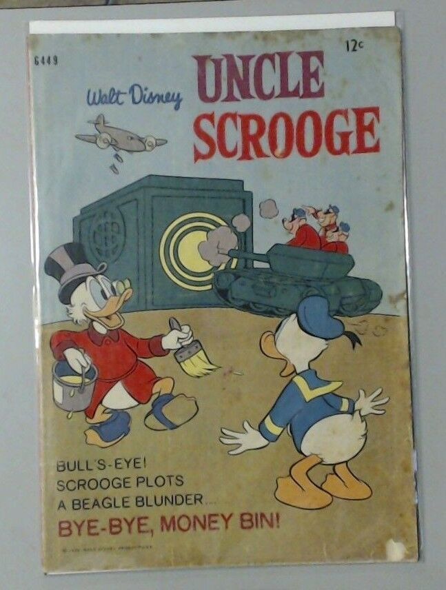 COMIC BOOK WALT DISNEY'S UNCLE SCROOGE G449 BYE-BYE MONEY BIN