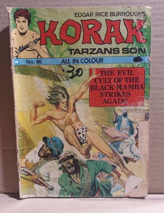 COMIC BOOK - DC KORAK SON OF TARZAN #86